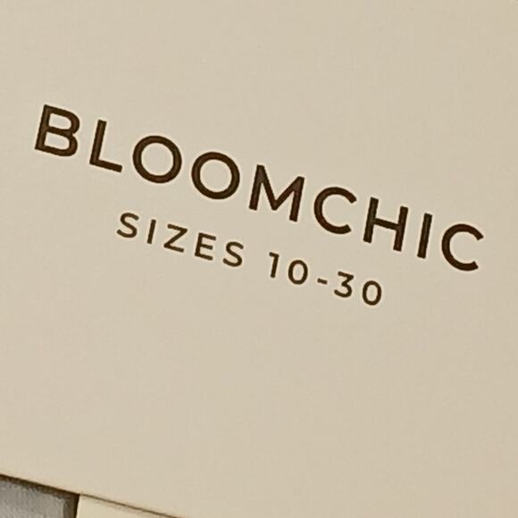 NWT BloomChich Blue Water Drop Print Dress Size 28 - Picture 4 of 5